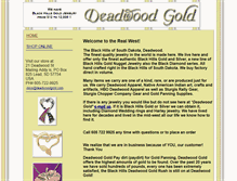 Tablet Screenshot of deadwoodgold.com